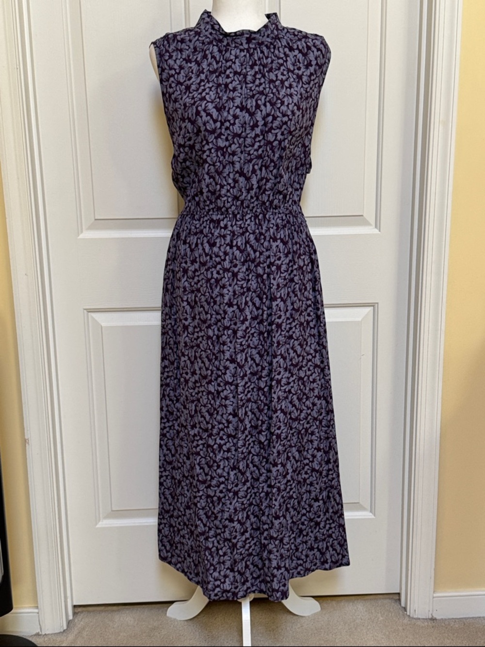 A New Day Sleeveless Purple Floral Maxi Dress Sz 1X